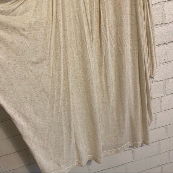 NEW Carlos Miele $255 Beaded Flowy Tank Tunic Dress Cover Up Ivory MEDIUM - Picture 9 of 15